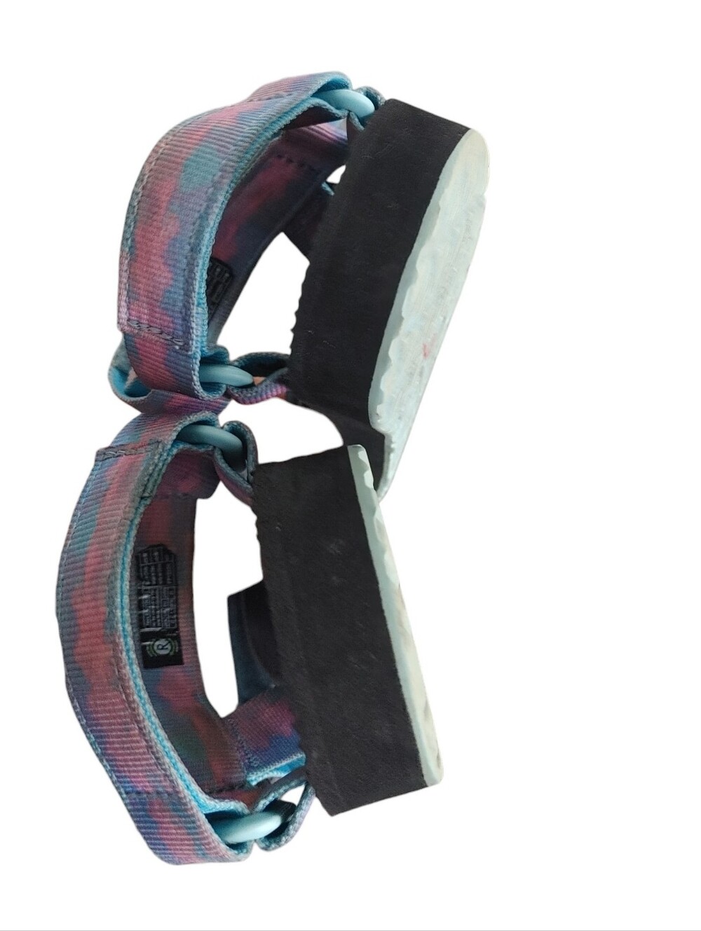 Teva C Original Universal Tie-Dye Cotton Candy Sorbet Blue Coral Sandal - Picture 6 of 9
